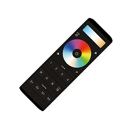 Hand-Fernbedienung KS-SIG-CONTROL_6 mit Touch-Control, Tasten und Szenenspeicher, 4 Kanal RGB /  RGBW, Schwarz