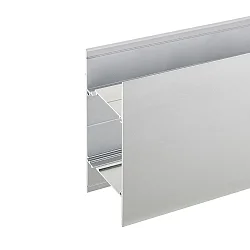 LED Wandprofil UP/DOWN KS-SIG-PROF16, für 2 LED Streifen bis 2.71cm Breite + Treiber, Länge 100cm / 3 x 8.5cm, Aluminium