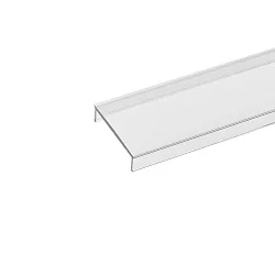 Profilabdeckung zu Aufbauprofil 20, Länge 200cm, bündig, opal