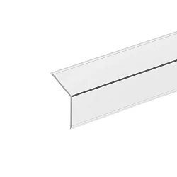 Profilabdeckung zu Eckprofil 20, Länge 100cm, eckig, opal