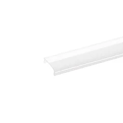 Profilabdeckung zu Aufbauprofil 12, Aufbauprofil 12flach, Einbauprofil 12 und Einbauprofil 12 flach, Länge 100cm, bündig, opal