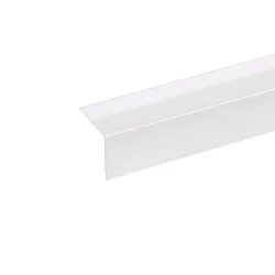 Profilabdeckung zu Eckprofil 10, Länge 100cm, eckig, opal