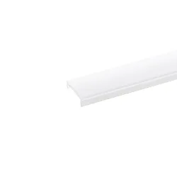 Profilabdeckung zu Aufbauprofil 15, Länge 100cm, bündig, opal