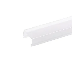 Profilabdeckung zu Aufbauprofil 15 mit Montageschiene, Länge 100cm, hoch, matt