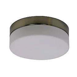 Outdoor LED Deckenleuchte IKARO, IP44, zylindrisch, Ø 24cm, 18W 290K 1440lm, dimmbar, Mattglas, stahl gebürstet
