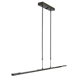 LED Pendelleuchte ZELENA, Up/Down, 122cm, 17+8W 2200-4000K (CCT) 1680+840lm, CRi >90, mit Touch-Dimmer, stahl gebürstet