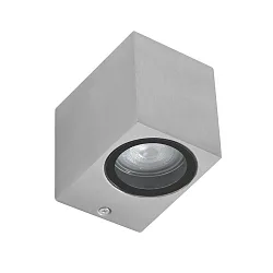 Außenwandleuchte LOGAN, IP44, Down, Eckig, inkl. GU10 LED 4W 2700K 345lm (schaltbar)
