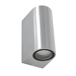 Außenwandleuchte LOGAN, IP44, Up/Down, Rund, inkl. 2x GU10 LED 4W 2700K 345lm (schaltbar)