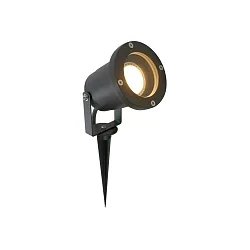 Outdoor Erdspieß-Strahler NOVA, IP54, inkl. GU10 LED 4W 2700K 345lm, dreh- und neigbar, mit Steckerkabel, schwarz matt