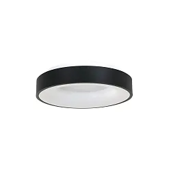 ceiling luminaire RINGLEDE - Ø 38CM round, medium, direct / indirect IP20, black matt dimmable