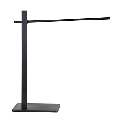 LED Schreibtischleuchte STEKK, 9W 2700K 900lm, mit Gelenkarm + Push-Dimmer, schwarz matt