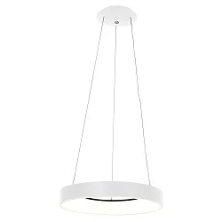 pendant luminaire RINGLEDE - Ø 48CM large, round, direct / indirect IP20, white matt dimmable