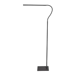 LED Stehleuchte / Leseleuchtee SERPENT, 6W 2700lm 600lm, mit gummiertem Flexarm + Push-Dimmer, schwarz matt