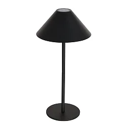 Outdoor LED Akku-Tischleuchte ANCILLA, IP54, Up/Down, 3W 2700K 270lm, mit Touch-Dimmer + USB-Kabel, schwarz matt