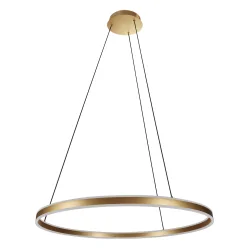 pendant luminaire RINGLUX up / down IP20, gold dimmable