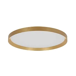LED Deckenleuchte FLADY Up/Down, Ø 40cm, 30W+6W, 2700K, 3500lm, IP20, CRI>90, dimmbar, gold