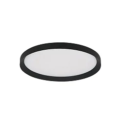 LED Deckenleuchte FLADY Up/Down, Ø 40cm, 30W+6W, 2700K, 3500lm, IP20, CRI>90, dimmbar, schwarz