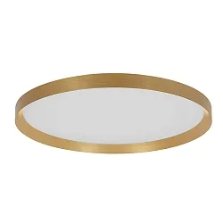 LED Deckenleuchte FLADY Up/Down, Ø 50cm, 40W+8W, 2700K, 4600lm, IP20, CRI>90, dimmbar, gold