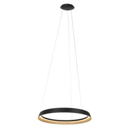 pendant luminaire RINGLUX IP20, black dimmable