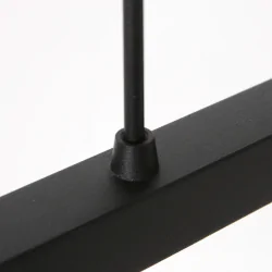 pendant luminaire STANG 3 flames E27 IP20, black dimmable