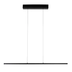 pendant luminaire BANDE 3 flames IP20, black dimmable