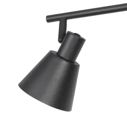 ceiling luminaire OEROE 3 flames E14 IP20, black dimmable