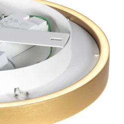 LED Deckenleuchte RINGLUX, 2-flammig, 20 + 5W, 2700K, 2000 + 500lm, IP20, gold