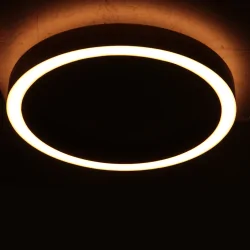 ceiling luminaire RINGLUX 2 flames IP20, gold dimmable