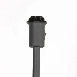 floor lamp NOOR 1 flame E27 IP20, black dimmable
