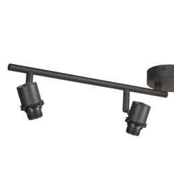 ceiling luminaire SUMBA 4 flames E14 IP20, black dimmable