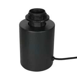 Tischleuchte ROPEX, 1-flammig, E27, IP20, schwarz/braun