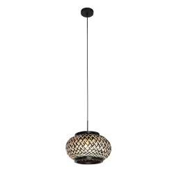 pendant luminaire NOX LIGHT 1 flame E27 IP20, black dimmable