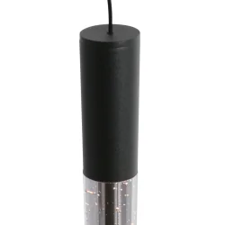 pendant luminaire ALISIO 1 flame IP20, black dimmable