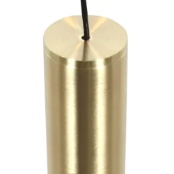 LED Pendelleuchte ALISIO Rondell, 5-flammig, 5x 9W, 2200-2700K, 990lm, IP20, messing