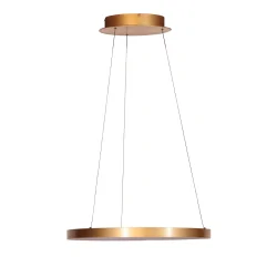 pendant luminaire RINGLEDE 1 flame IP20, gold dimmable