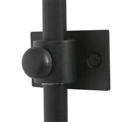 wall luminaire SILVA ALBA 1 flame E27 IP20, black dimmable