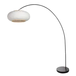 arc luminaire SOLVA 1 flame E27 IP20, black dimmable