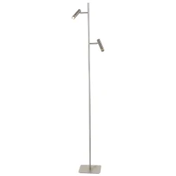 LED Stehleuchte VOLARI, 2-flammig, 2×5W, 2700K, 2×500lm, IP20, stahl