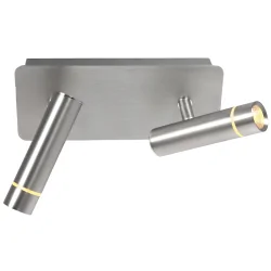 wall luminaire VOLARI 2 flames IP20, steel dimmable