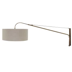 wall luminaire ELEGANT CLASSY 1 flame E27 IP20, bronze dimmable