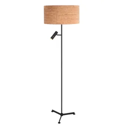 floor lamp STANG 2 flames E27 + GU10 IP20, black dimmable