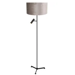 floor lamp STANG 2 flames E27 + GU10 IP20, black dimmable