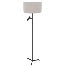 floor lamp STANG 2 flames E27 + GU10 IP20, black dimmable