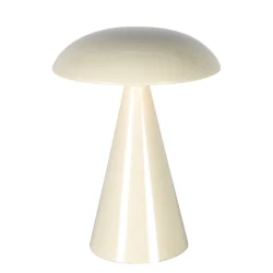 table lamp MUSH 1 flame IP20, creme dimmable