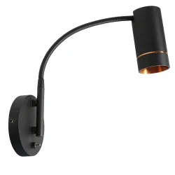 ceiling luminaire DOWNLUME 1 flame GU10 IP20, black dimmable