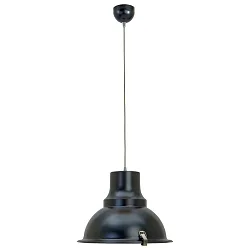 Pendelleuchte PARADE, Ø 40cm, E27, schwarz matt / Abdeckung weiß satiniert