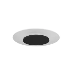 LED Wand- und Deckenleuchte LIDO, IP20, Ø 28cm, indirekt, mit Loch-Diffusor, 12W 2700K 1100lm, dimmbar, schwarz matt