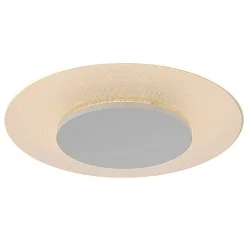LED Wand- und Deckenleuchte LIDO, IP20, Ø 36cm, indirekt, mit Loch-Diffusor, 18W 2700K 1500lm, dimmbar, weiß matt