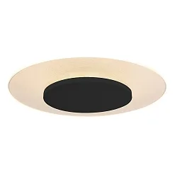 ceiling luminaire LIDO large, round, indirect, perforated IP20, black matt dimmable