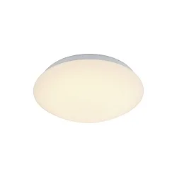 Outdoor LED Deckenleuchte GALAXY, IP44, bombiert, schaltbar, weiß / Abdeckung matt, Ø 26cm, 12W 3000K 960lm